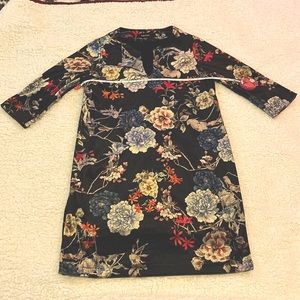 Karen Kane velvet floral tunic